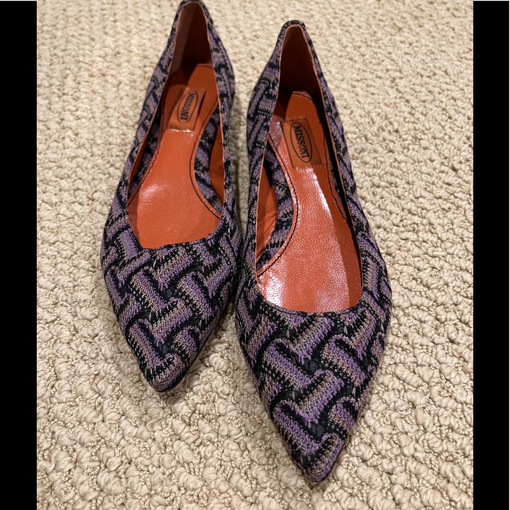 NWOT Authentic Missoni Flats- size 39.5